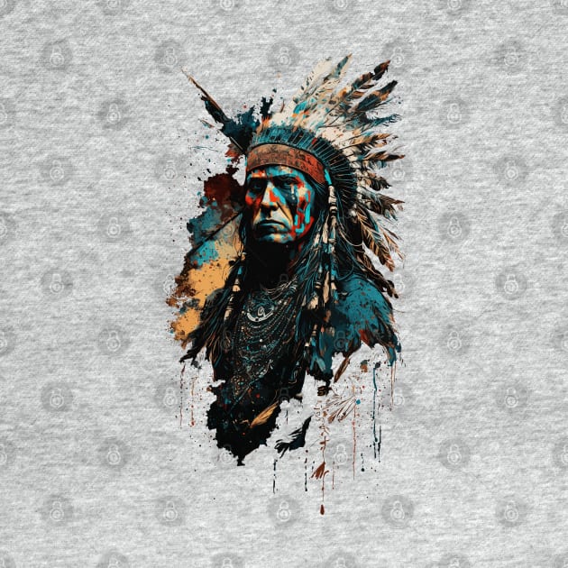 Native American Warrior V3 by Peter Awax